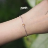 Vòng tay Linh Lan đá Moonstone, Thạch anh hồng, Aquamarine, Garnet - Phong thủy thiên nhiên Xanh Jewelry 4