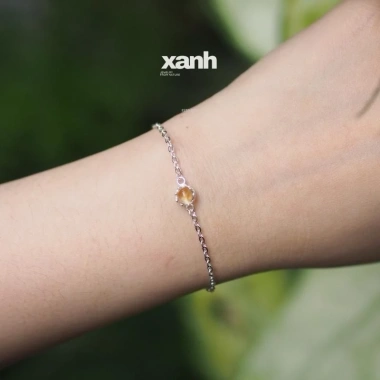 Vòng tay Linh Lan đá Moonstone, Thạch anh hồng, Aquamarine, Garnet - Phong thủy thiên nhiên Xanh Jewelry 4
