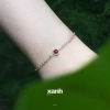 Vòng tay Linh Lan đá Moonstone, Thạch anh hồng, Aquamarine, Garnet - Phong thủy thiên nhiên Xanh Jewelry 6