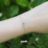 Vòng tay Linh Lan đá Moonstone, Thạch anh hồng, Aquamarine, Garnet - Phong thủy thiên nhiên Xanh Jewelry 8