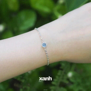 Vòng tay Linh Lan đá Moonstone, Thạch anh hồng, Aquamarine, Garnet - Phong thủy thiên nhiên Xanh Jewelry 8