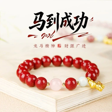 Vòng tay mã não đỏ và pha lê hồng cho bé gái hạt chuyển màu ZVZ1 giảm giá còn 199.617 VND