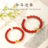 Vòng tay mã não đỏ và pha lê hồng cho bé gái hạt chuyển màu ZVZ1 giảm giá còn 199.617 VND 2