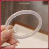 Vòng tay mã não trắng tự nhiên Bạch Nguyệt Quang phong thủy khởi quang Duyson Gems - Giá 592k 8