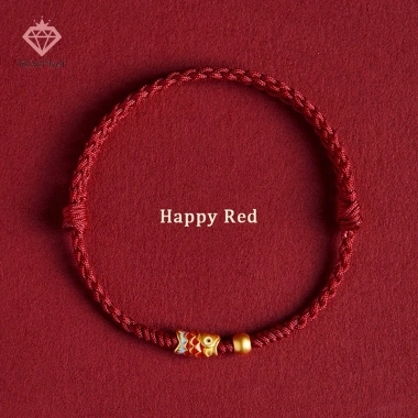 Vòng tay may mắn cá Koi dệt tay thời trang nữ - Điều chỉnh, quà tặng bạn thân, người yêu - 46.200đ