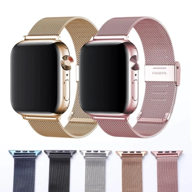 Vòng Tay Milanese Thép Không Gỉ cho Apple Watch 40-46mm Nam, Tương Thích iWatch 3‑7 SE, Giá Ưu Đãi 75.392₫
