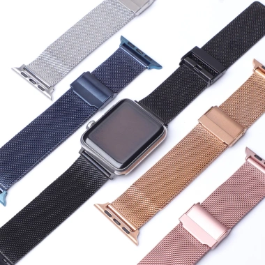 Vòng Tay Milanese Thép Không Gỉ cho Apple Watch 40-46mm Nam, Tương Thích iWatch 3‑7 SE, Giá Ưu Đãi 75.392₫