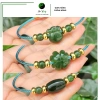 Vòng tay mix charm phong thủy ngọc xanh bích thiên nhiên - Giá ưu đãi 315.000đ