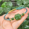 Vòng tay mix charm phong thủy ngọc xanh bích thiên nhiên - Giá ưu đãi 315.000đ 4