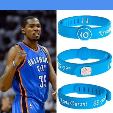 Vòng Tay NBA Silicone Điều Chỉnh Logo Kobe và Curry Bóng Rổ Baller Giá 37.400 VND
