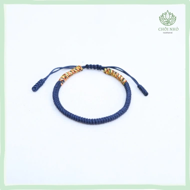 Vòng tay ngũ sắc dây tết điều chinh kích thước theo mệnh - Chồi Nhỏ, giá 45.000đ