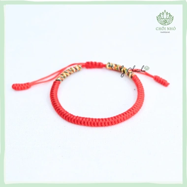 Vòng tay ngũ sắc dây tết điều chinh kích thước theo mệnh - Chồi Nhỏ, giá 45.000đ