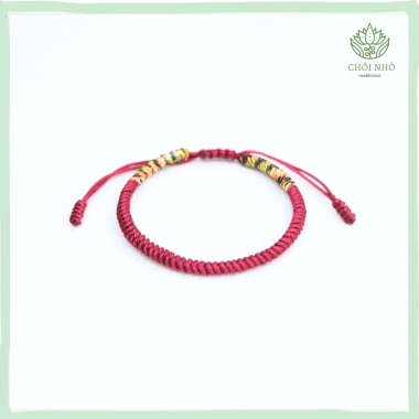 Vòng tay ngũ sắc dây tết điều chinh kích thước theo mệnh - Chồi Nhỏ, giá 45.000đ