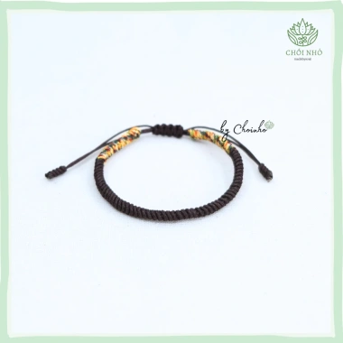 Vòng tay ngũ sắc dây tết điều chinh kích thước theo mệnh - Chồi Nhỏ, giá 45.000đ