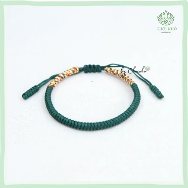 Vòng tay ngũ sắc dây tết điều chinh kích thước theo mệnh - Chồi Nhỏ, giá 45.000đ