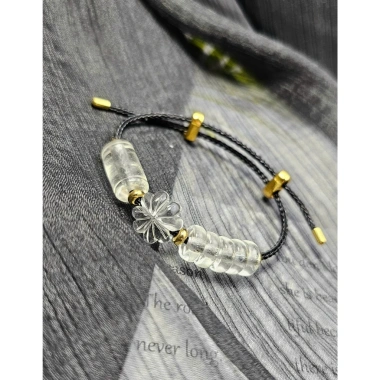 Vòng Tay Ngũ Thạch Anh Trắng Mix Lụ Thống + Cỏ Bốn Lá - Phong Thủy Năng Lượng Tốt Giá 1.09 Triệu Giảm 22%