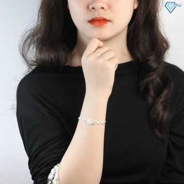 Vòng tay nữ bạc 925 4 lá may mắn LTN130 - Giá ưu đãi 929k - Trang sức TNJ 8