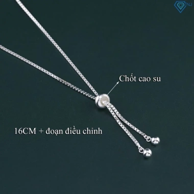 Vòng tay nữ bạc 925 dây rút cỏ 4 lá đính đá may mắn - LTN277 chỉ 599.000 VNĐ