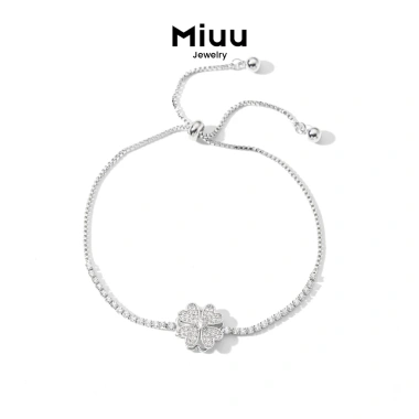 Vòng tay nữ cỏ 4 lá xoay chong chóng Miuu Jewelry - Dây rút FSC 01, giảm giá 260.000₫