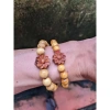 Vòng tay nữ lớn gỗ dâu tăm 8ly 10ly charm mix hoa sen giá 19.000 VND giảm 6