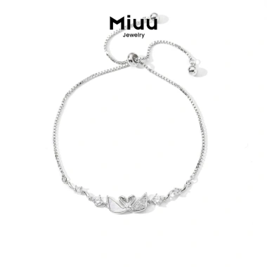 Vòng tay nữ Miuu Jewelry lắc tay thiên nga đính đá FSC 10 - Giá chỉ 260.000₫