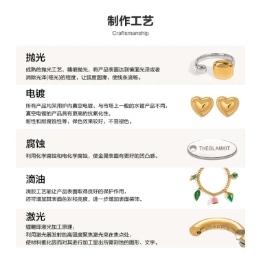 Vòng tay nữ Xia Ling thép không gỉ mạ vàng 18K - Giá ưu đãi 134.158 VND 7