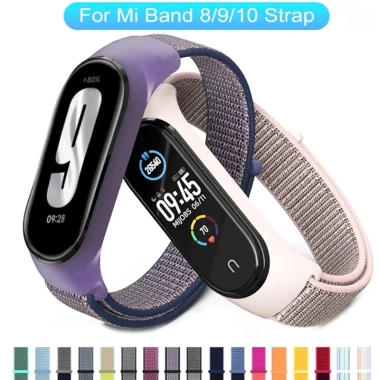 Vòng Tay Nylon Thể Thao Cho Mi Band 10 9 8 – Dây Đeo Tay Pulsera Correa Giá 35.591 VND