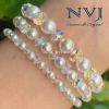 Vòng tay Pha lê Swarovski 4-6-8 ly hạt trắng cao cấp - quà sinh nhật 333k