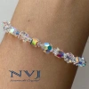 Vòng tay pha lê Swarovski hạt vuông 4 ly & tròn 4,6 ly - NVJ giảm còn 405.000₫ 6