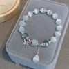 Vòng tay pha lê xanh biển Opal nguyên bản cho bé gái - phụ kiện trang sức mới giá ưu đãi 31.350₫