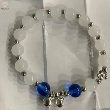 Vòng tay pha lê xanh biển Opal nguyên bản cho bé gái - phụ kiện trang sức mới giá ưu đãi 31.350₫