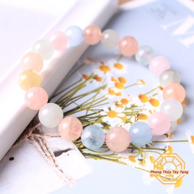Vòng tay phong thuỷ Đá Beryll Đa Sắc - Tặng hộp gỗ, May mắn cho nữ mệnh Kim Mộc Thuỷ Phong Thủy Tây Tạng 5 Vòng tay phong thuỷ Đá Beryll Đa Sắc - Tặng hộp gỗ, May mắn cho nữ mệnh Kim Mộc Thuỷ Phong Thủy Tây Tạng 5