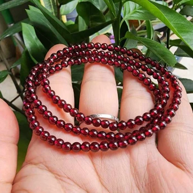 Vòng tay phong thủy Đá Ngọc hồng lựu - Tăng may mắn, giảm giá 304.000₫ 3