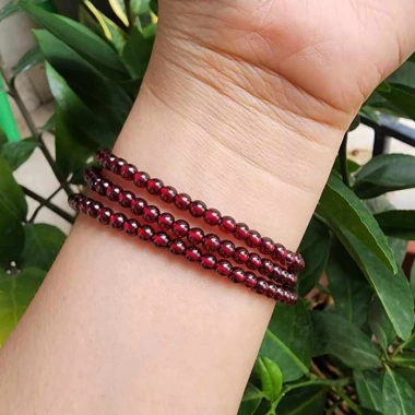 Vòng tay phong thủy Đá Ngọc hồng lựu - Tăng may mắn, giảm giá 304.000₫ 4