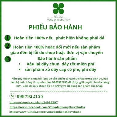 Vòng tay phong thủy Đá Ngọc hồng lựu - Tăng may mắn, giảm giá 304.000₫ 6
