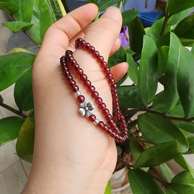 Vòng tay phong thủy Đá Ngọc hồng lựu - Tăng may mắn, giảm giá 304.000₫ 7
