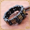 Vòng tay phong thủy đá obsidian đen mặt vuông khắc lục tự đại minh chú - giảm giá 369.000 VND 6