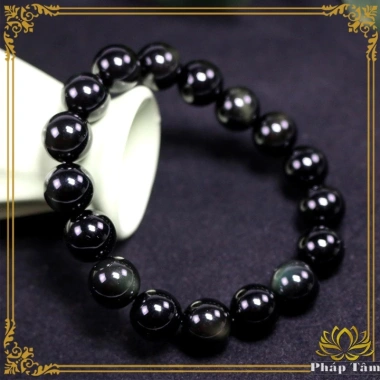 Vòng Tay Phong Thủy Đá Obsidian Xanh Đen Tự Nhiên Hạng 5A - Giá 349.000 VNĐ 3 Vòng Tay Phong Thủy Đá Obsidian Xanh Đen Tự Nhiên Hạng 5A - Giá 349.000 VNĐ 3
