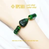 Vòng tay phong thủy hồ ly chúa lũ thống trơn ngũ điếu xanh đen, Tài lộc, tình duyên, mệnh mộc hỏa, UPCARA 2