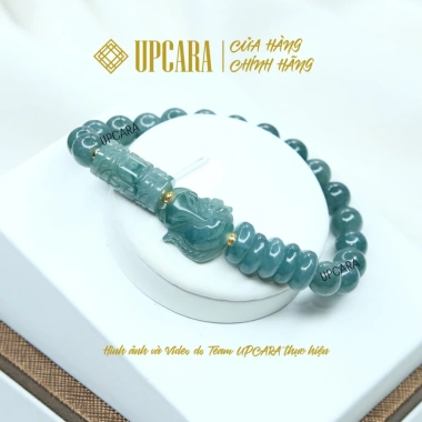 Vòng tay phong thuỷ hồ ly Lu thống ngũ điếu mệnh Ngọc chuẩn Tuyp A hạt 6-8mm UPCARA giảm 22%