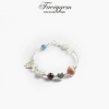 Vòng tay phong thuỷ mix 5 đá Elegant FaeryGem đào hoa, garnet, citrine, aquamarine, moonstone - giá ưu đãi 1,080,000₫ 2