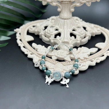 Vòng tay phong thủy mix charm bạc 925 nữ sang trọng hộp đựng sang trọng giảm giá 7