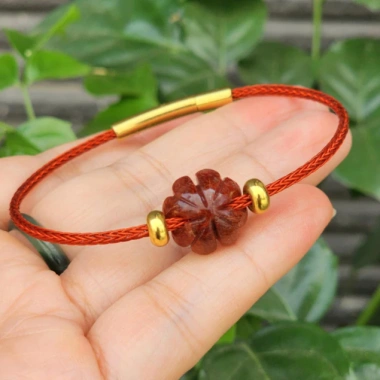 Vòng tay phong thủy mix cỏ 4 lá - đá thiên nhiên, may mắn mọi mệnh, giảm giá 21% còn 243.000₫ 4