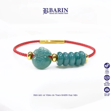 Vòng tay phong thủy ngũ điếu lam ngọc a – túi tiền may mắn cho 5 mệnh, Barin, giá ưu đãi 480.000đ
