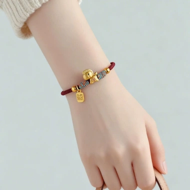 Vòng tay phong thủy ngũ hành May Mắn Tài Lộc Mộc Thiên An giảm giá 125k 4