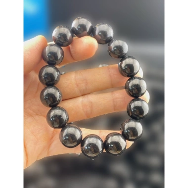 Vòng tay Shungite giấy KD - Chặn bức xạ 5G, thanh tẩy phong thủy, 200.000₫