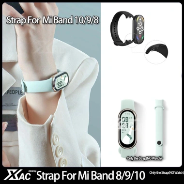 Vòng Tay Silicon NFC cho Mi Band 8/9 - Dây Đeo Cao Su Thể Thao, Phụ Kiện Đồng Hồ Thông Minh, Giá 39.000 VND
