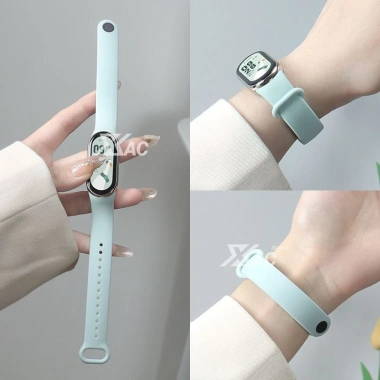 Vòng Tay Silicon NFC cho Mi Band 8/9 - Dây Đeo Cao Su Thể Thao, Phụ Kiện Đồng Hồ Thông Minh, Giá 39.000 VND