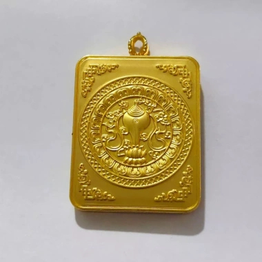 Vòng Tay Tangka Tây Tạng Retro - Vỏ Gawu, Mạ Vàng, Mạ Bạc, Hộp Mặt, Dây Chuyền Hợp Kim Vàng - Giá chỉ 94.600 VND