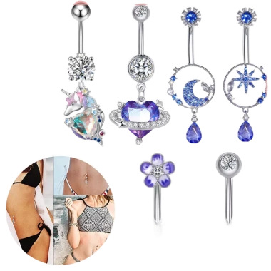 Vòng tay thép không gỉ hành tinh, đính đá zircon sang trọng - Giá ưu đãi 64.020đ